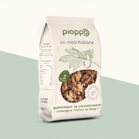 Noci sgusciate - Frutta secca 100% Italiana - Pioppo (150g)