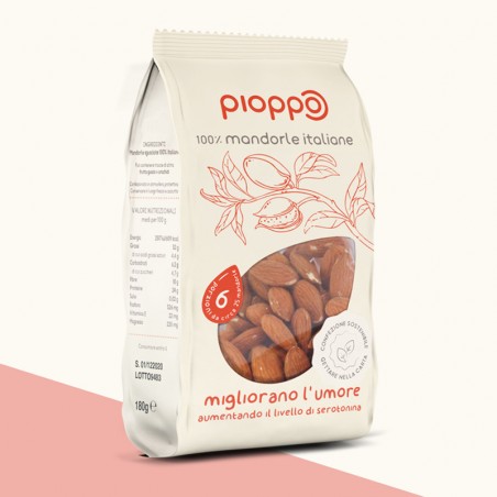 Mandorle tostate - Frutta secca 100% Italiana - Pioppo (180g)