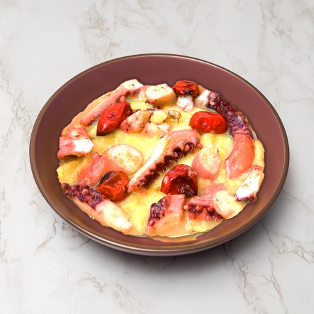 Totani saltati al rosmarino con purea di patate e pomodorini confit [Gluten Free]