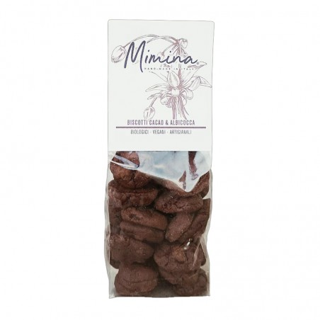 Cacao e albicocche - Biscotti secchi vegani BIO - Mimina (200g)
