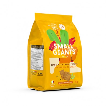 Lime e pepe - Crackers salati proteici - Small Giants (80g)