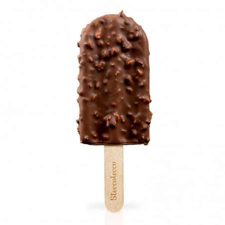 Gianduiotto ricoperto - Gelato artigianale - Steccolecco (70g)