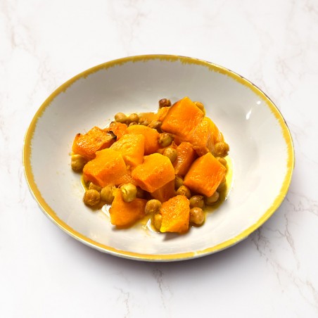 Zucca e ceci tostati con paprika affumicata
