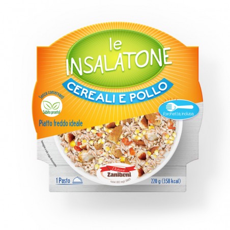 Cereali e pollo - Insalatona (220g)