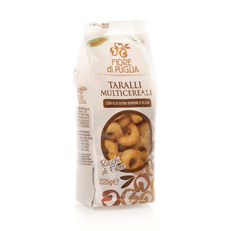 Multicereali - Taralli tradizionali - Fiore di Puglia (225g)