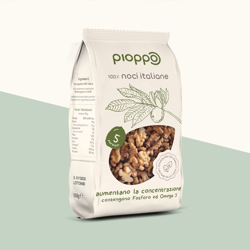 Noci sgusciate - Frutta secca 100% Italiana - Pioppo (150g)