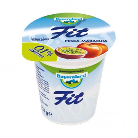 Pesca e maracuja - Crema di yogurt FIT - BayernLand (125g)